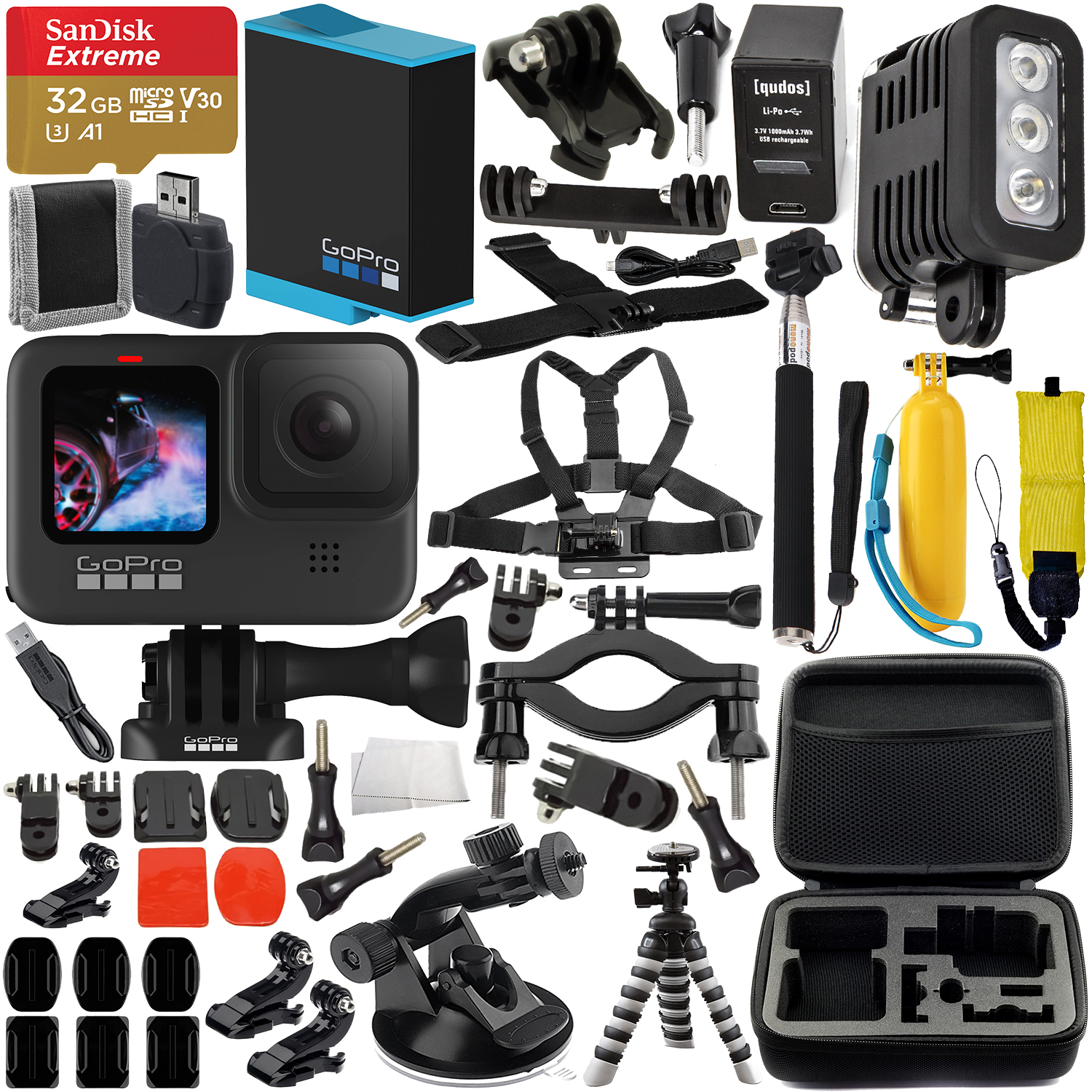 GoPro HERO9 Action Camera (Black) With Premium Accessory Bundle