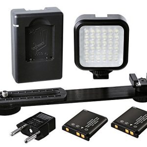 LED Digital Video Light Of 36 LEDs 5600K Video Lighting Kit For Sony HVR-HD1000U, FDR-AX100/B, DCR-VX2100, FDR-AX14K, HDR-AX2000, HDR-FX1, HDR-FX1000, HDR-FX7, HVR-V1U, HVR-Z1U, HVR-Z5U, HVR-Z7U, HXR-NX5U, HXR-MC2000U, HXR-MC2500, DCR-TRV900 + MORE