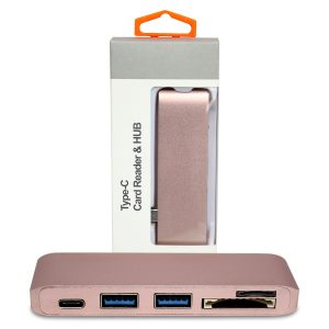 Ultimaxx USB 3.0 TYPE-C HUB-ROSE