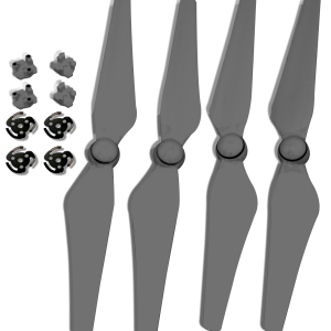 Ultimaxx DJI P4 QR PROPS W/INSTALL KIT- GREY