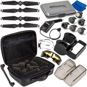 Ultimaxx Must-Have Accessory Bundle For Use With DJI Spark Foldable Quadcopter