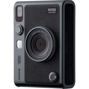 FUJIFILM INSTAX MINI EVO Hybrid Instant Camera (Dark Silver)