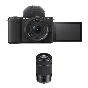 Sony ZV-E10 II Mirrorless Camera with 16-50mm II & 55-210mm Lens (Black)